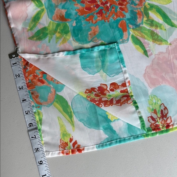 Gretchen Scott Designs Floral Tunic Blouse 3/4 Sleeve Crochet Knit Flowers - Picture 15 of 16